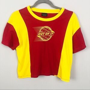 EMPYRE | Out of This World Crop Tee Red Yellow M